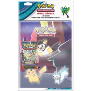 Portfolio Pokémon + 1 booster Mascarade Crépusculaire