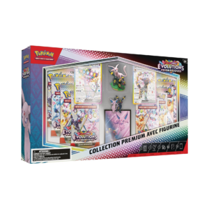 coffret collection premium avec figurine évolutions prismatiques