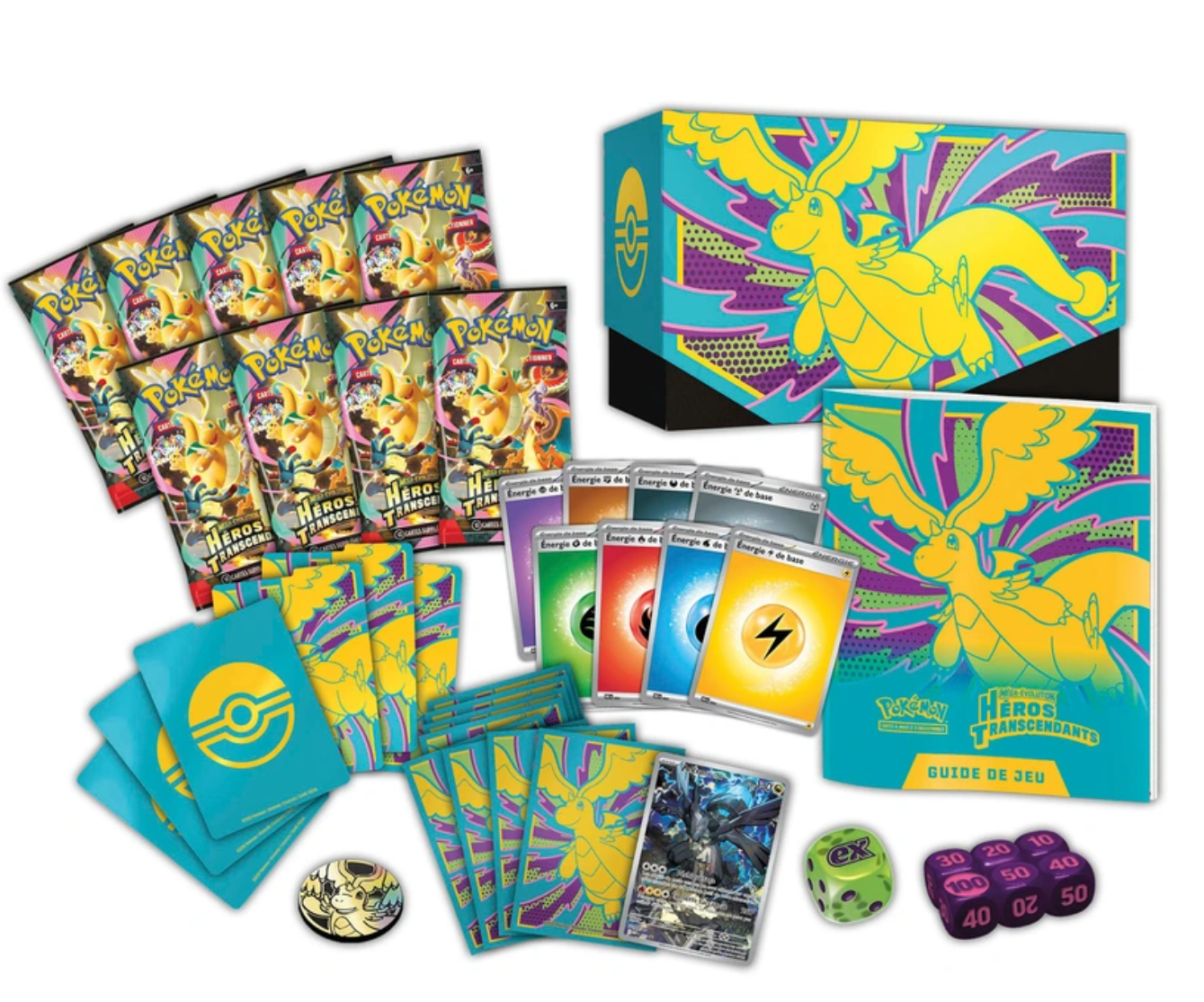 Pokémon - Coffret Dresseur d'Élite ME2.5 Méga-Évolution Héros Transcendants ( scellage légèrement abimé ) – Image 2