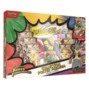 coffret collection poster premium coffret mega lucario heros transcendant